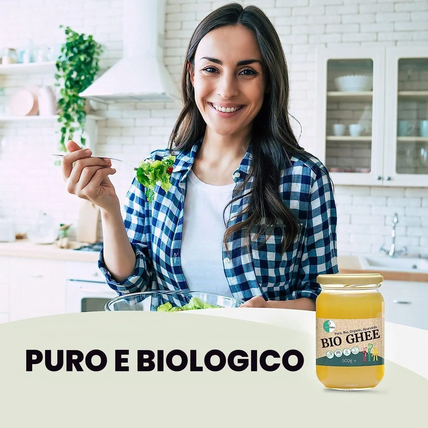 Go-Keto Bio Ghee burro chiarificato 1250 g senza lattosio