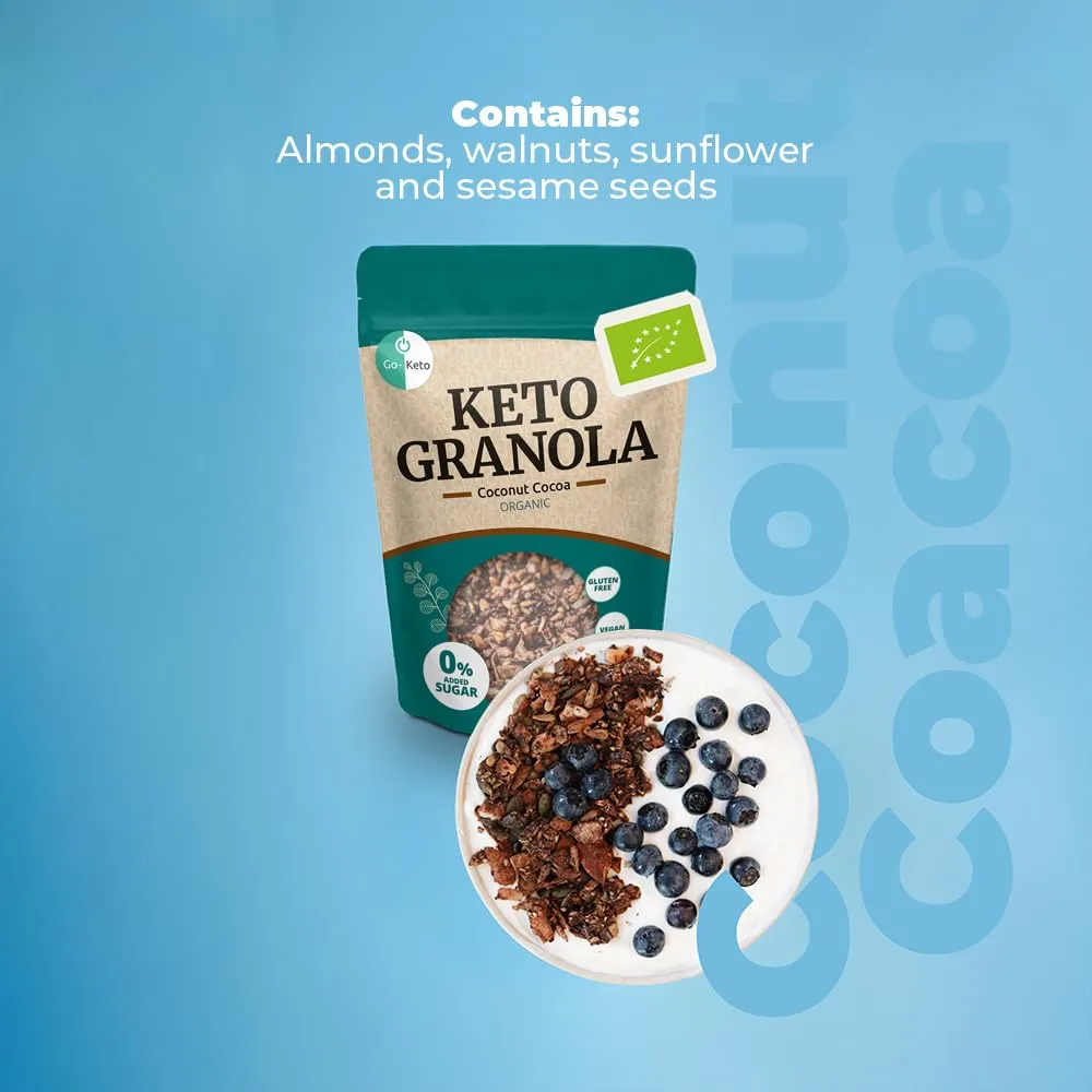 Go-Keto Bio Granola cocco cioccolato 3x290g keto