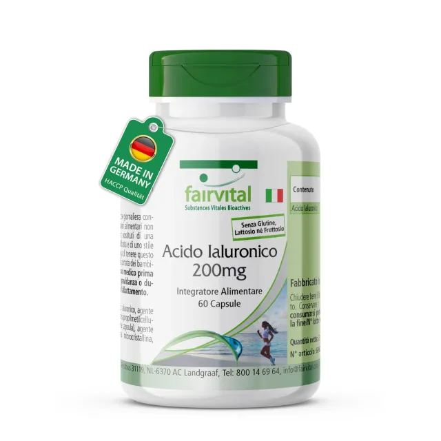 Fairvital Acido Ialuronico 200 mg Capsule 60 pz Vegane