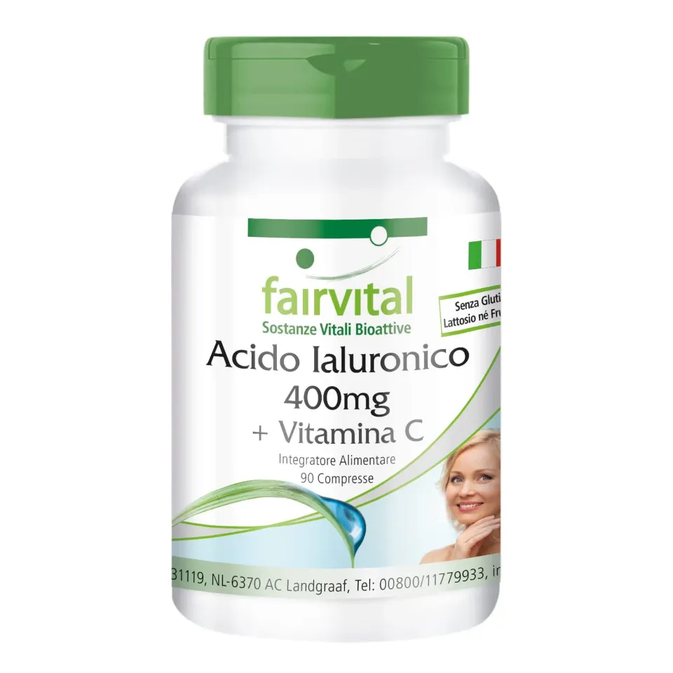 Fairvital Acido Ialuronico 400 mg compresse 90 vitamina C