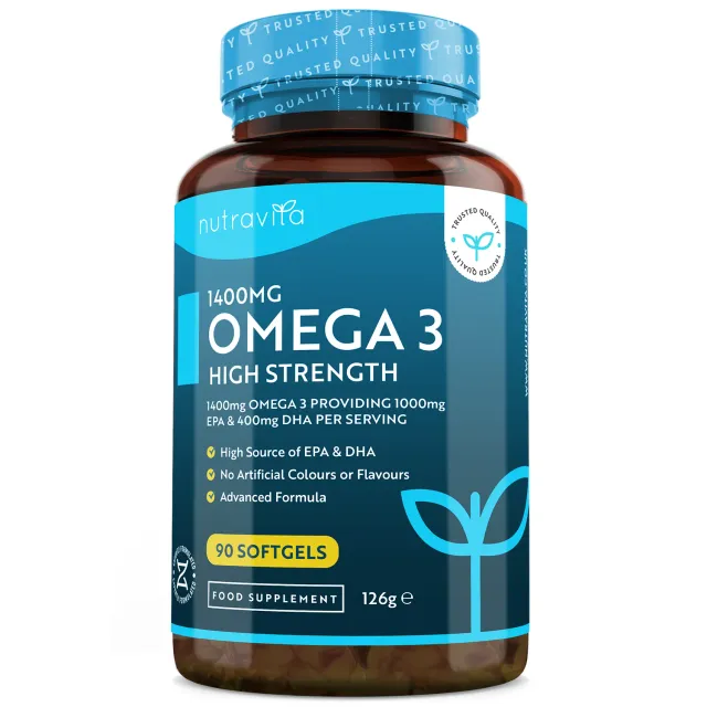 Nutravita Omega 3 2000mg softgel EPA DHA alta resistenza