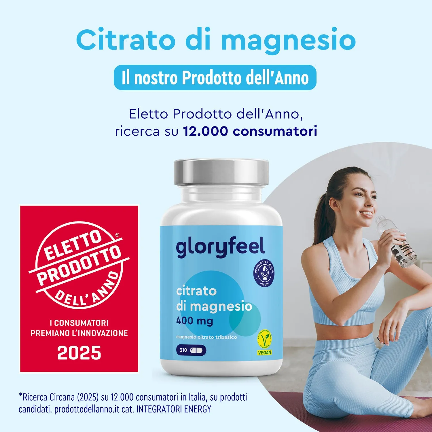 Gloryfeel Magnesio Dicitrato capsule minerali