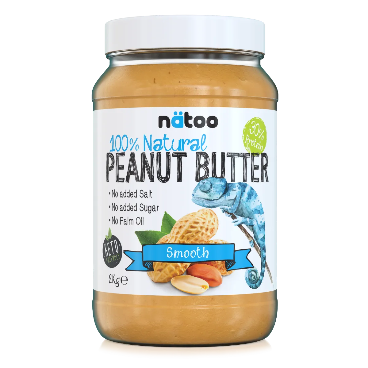NATOO Burro d'Arachidi Smooth crema 400g 30% proteine