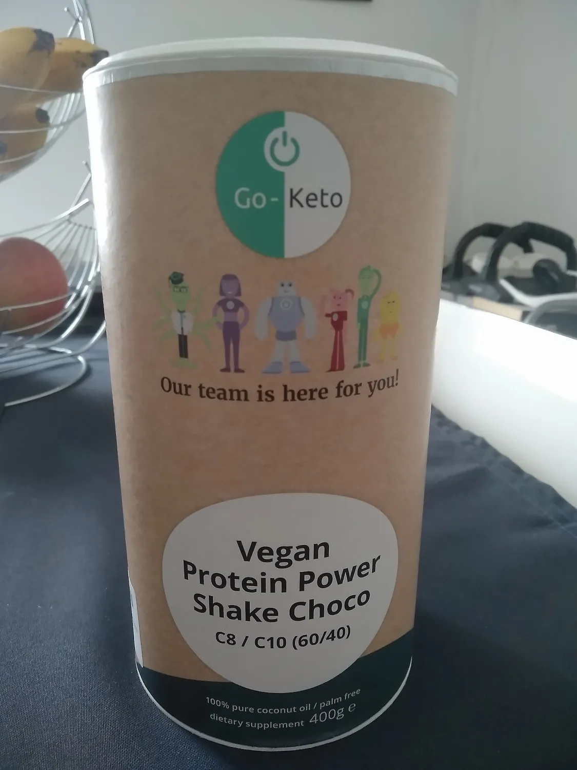 Go-Keto MCT Vegan Protein Shake cioccolato 400 g keto