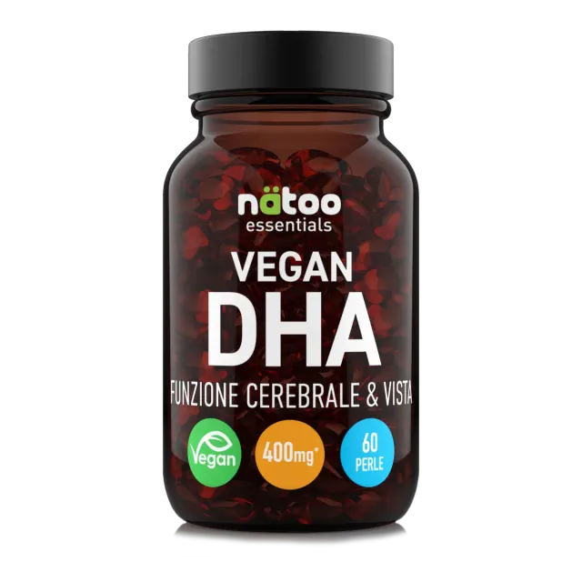 Natoo Essentials DHA Vegan Omega 3 Integratore 60 Perle Alga