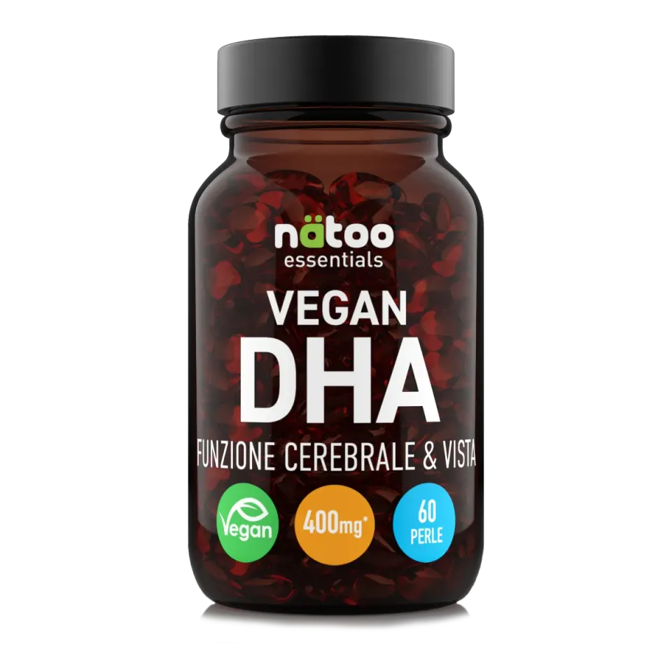 Natoo Essentials DHA Vegan Omega 3 Integratore 60 Perle Alga