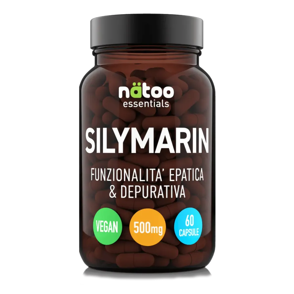 Natoo Silimarina capsule 60 con cardo mariano fegato