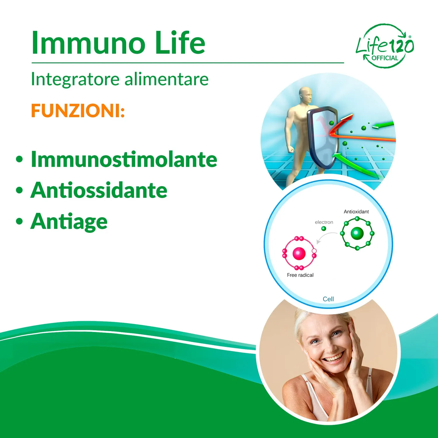 Life 120 Immuno Life integratore 30 capsule immunostimolante