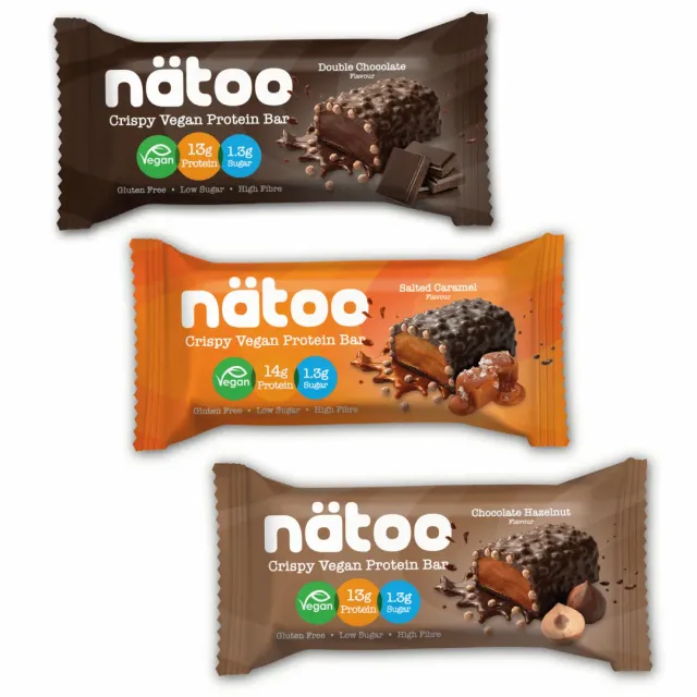 Natoo Barrette Proteiche Vegane gusti misti 6 barrette
