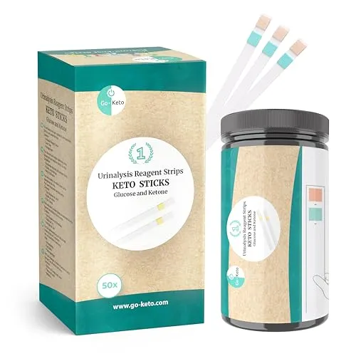 Go-Keto Keto Sticks strisce urine 50 pz glucosio chetoni