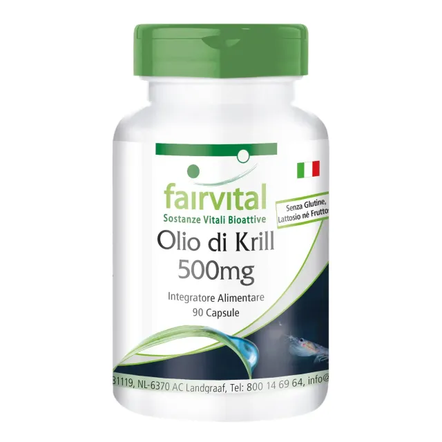 Fairvital Olio di Krill 500 mg capsule 90 capsule EPA DHA