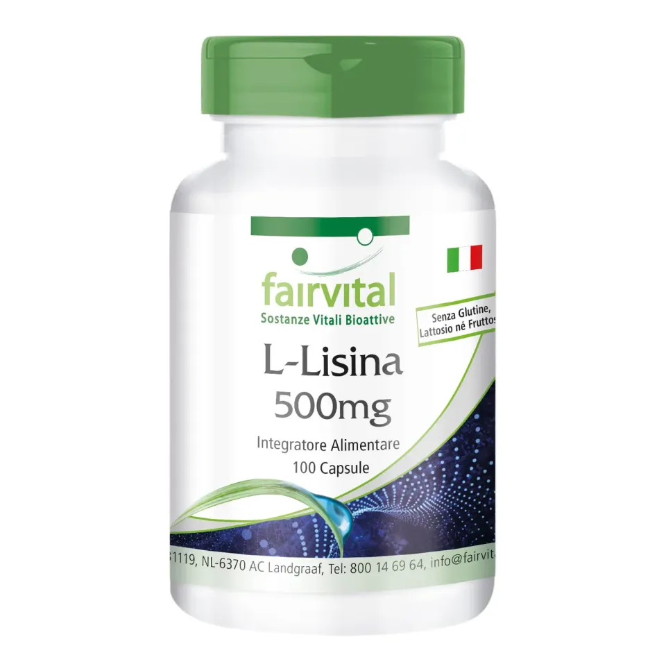 Fairvital L-Lisina 500 mg Capsule 100 pz Essenziale