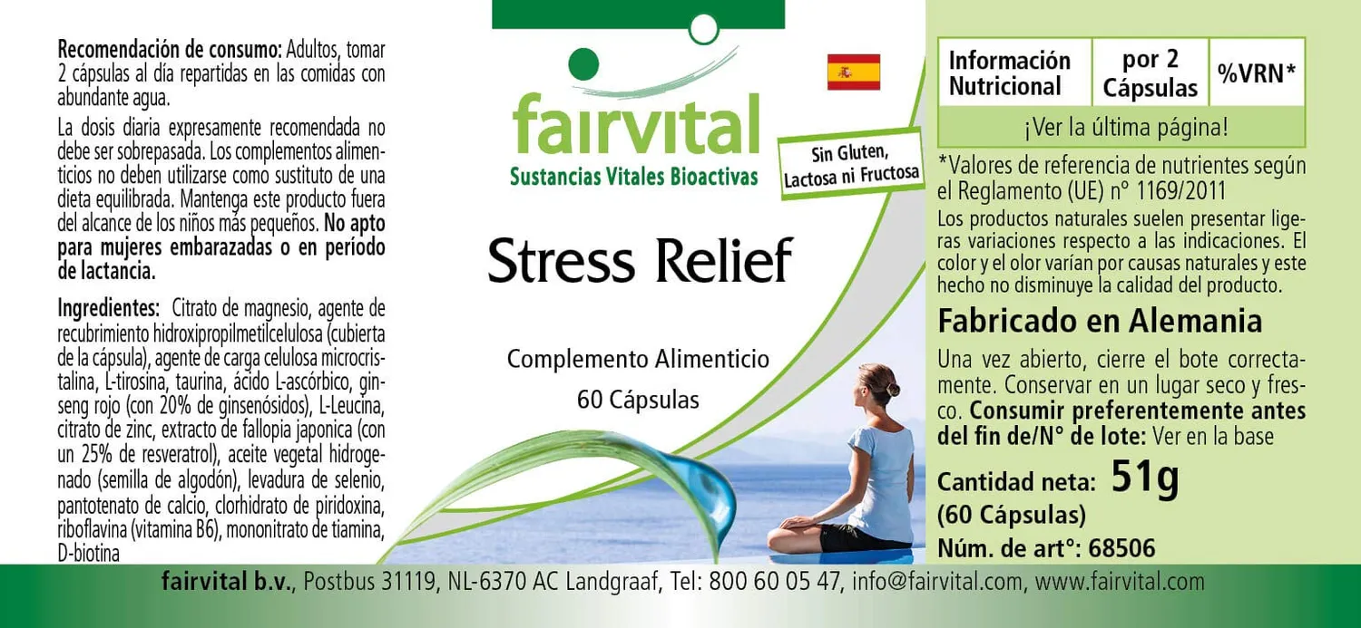 Fairvital Stress Relief capsule 60 pezzi vitamine B