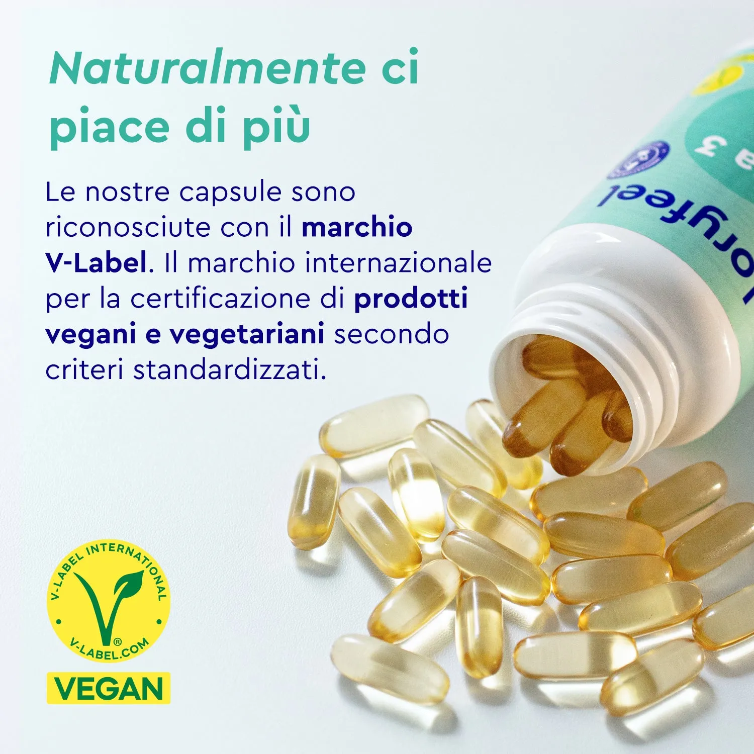 gloryfeel Omega 3 vegan capsule 60 cps vitamina E