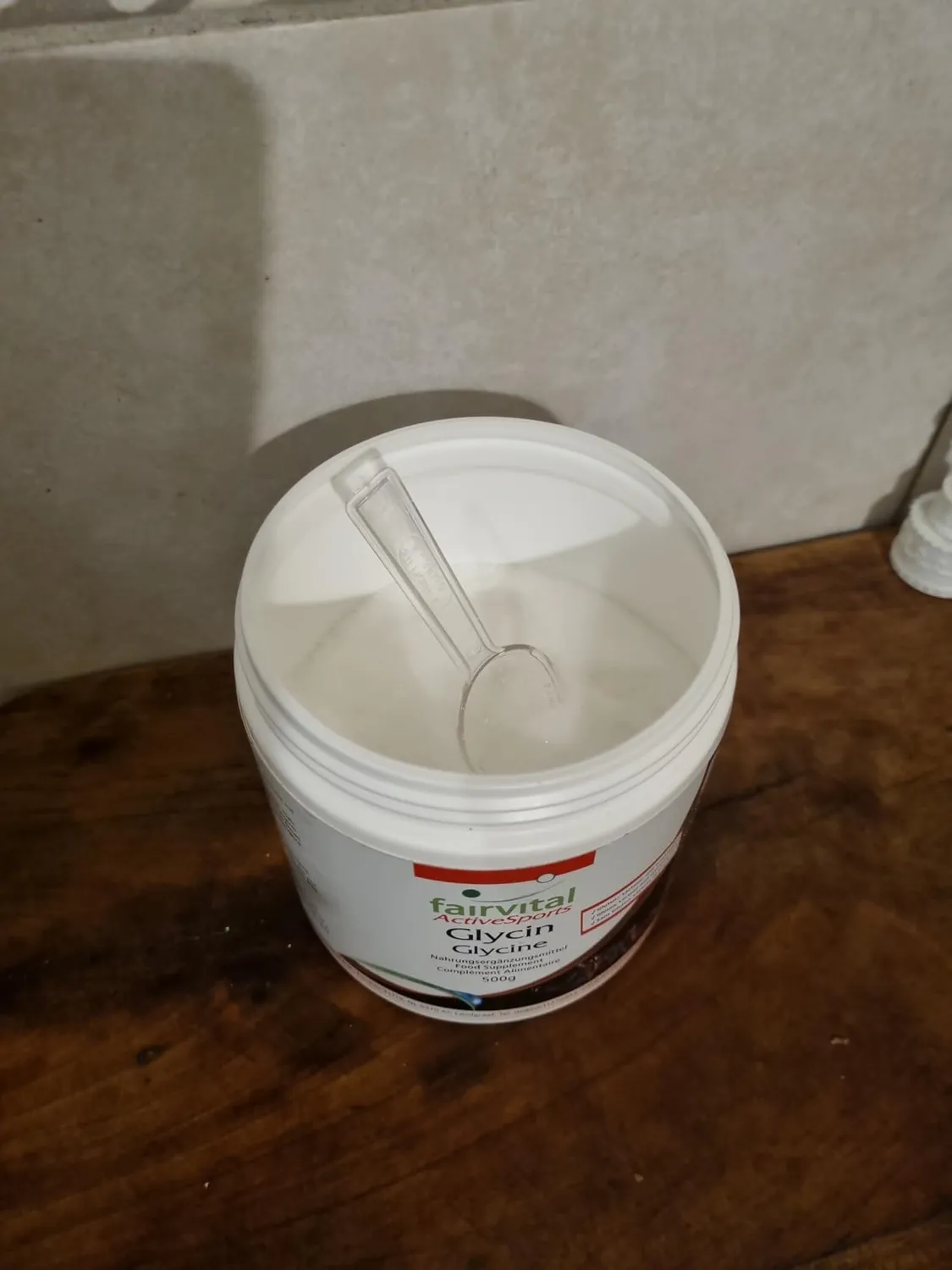 Fairvital Glicina Polvere Vegana 500 g pura senza additivi