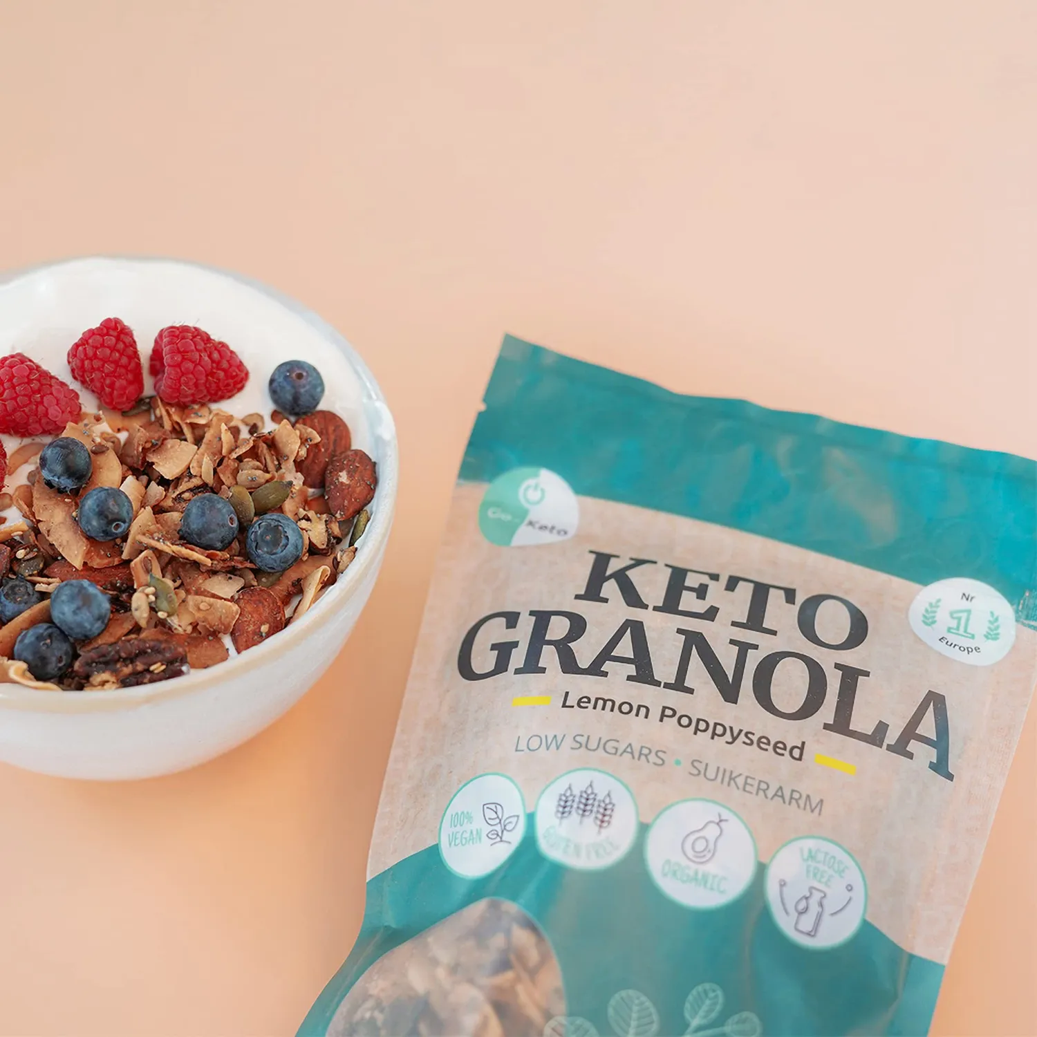 Go-Keto BIO Keto Granola Lemon Poppyseed 290g Low Carb