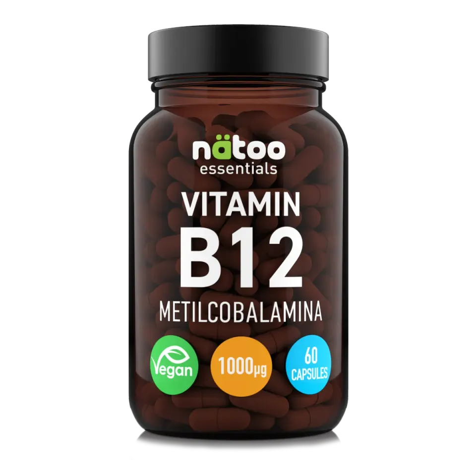 NATOO Essentials Vitamina B12 60 capsule metilcobalamina vegana