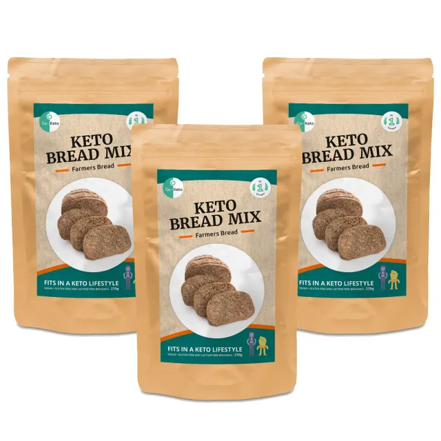 Go-Keto Farmers Bread miscela pane keto 3x270g senza glutine