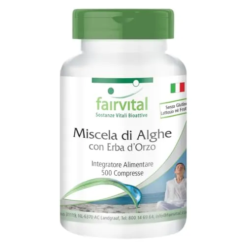 Fairvital Alghe Mix compresse 500 con spirulina vegane