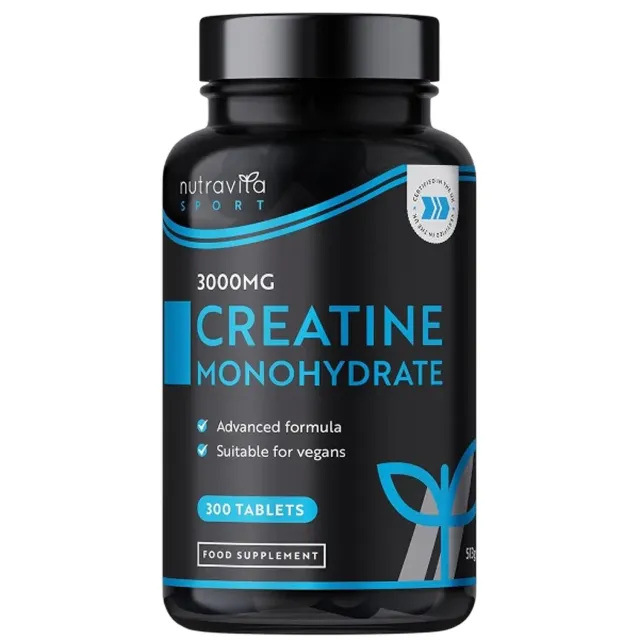 Nutravita Creatina Monoidrata 3000mg capsule 300 pz vegane