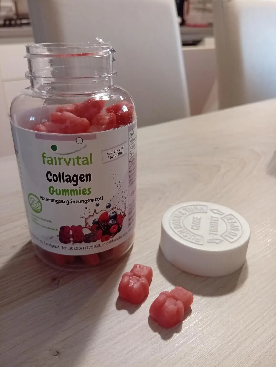 Fairvital Collagene caramelle gommose 60 pezzi fragola