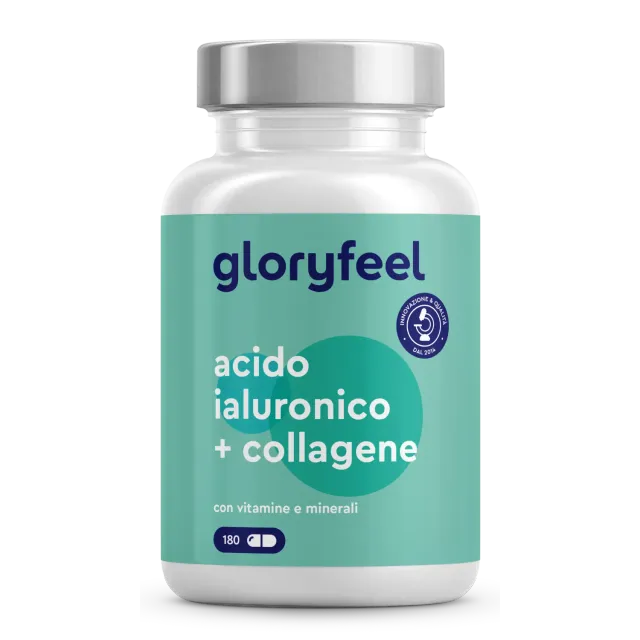 gloryfeel Acido Ialuronico Collagene capsule 180 pz beauty