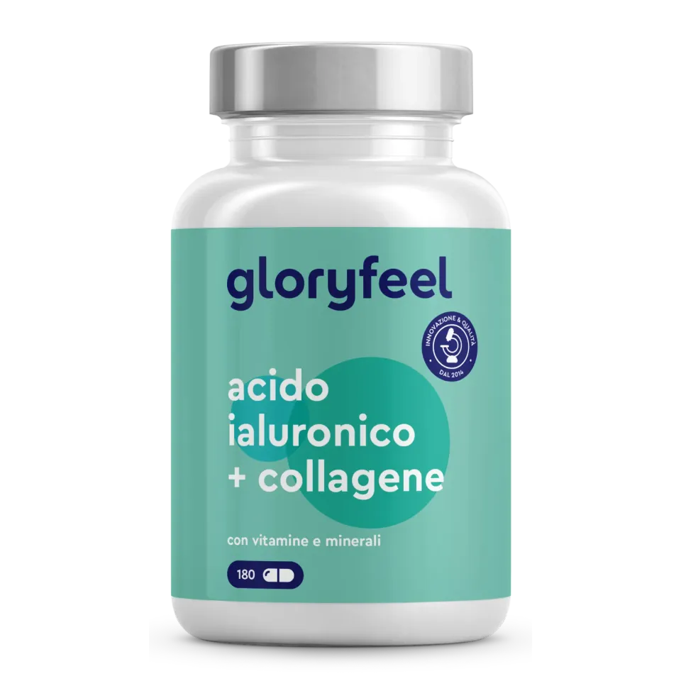 gloryfeel Acido Ialuronico Collagene capsule 180 pz beauty