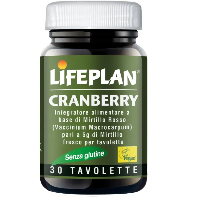 Algilife Lifeplan Cranberry integratore 30 tavolette vie urinarie