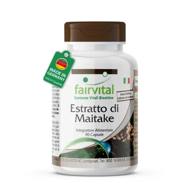 Fairvital Maitake estratto capsule 90 capsule 500mg polisaccaridi