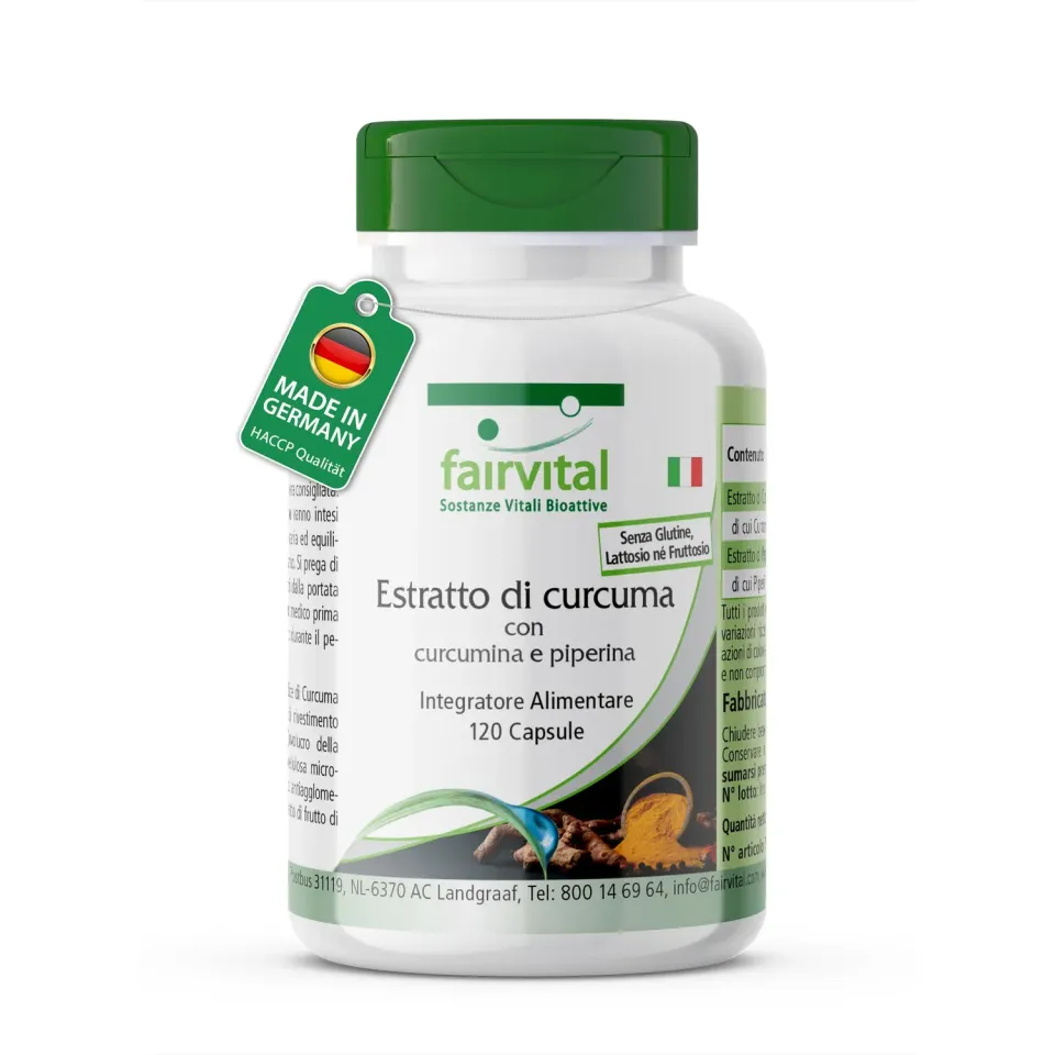 Fairvital Curcuma 500mg 120 capsule curcumina piperina