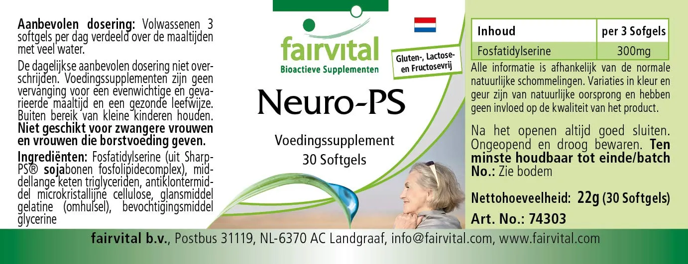 FAIRVITAL Neuro-PS Fosfatidilserina 30 Softgel Alto Dosaggio