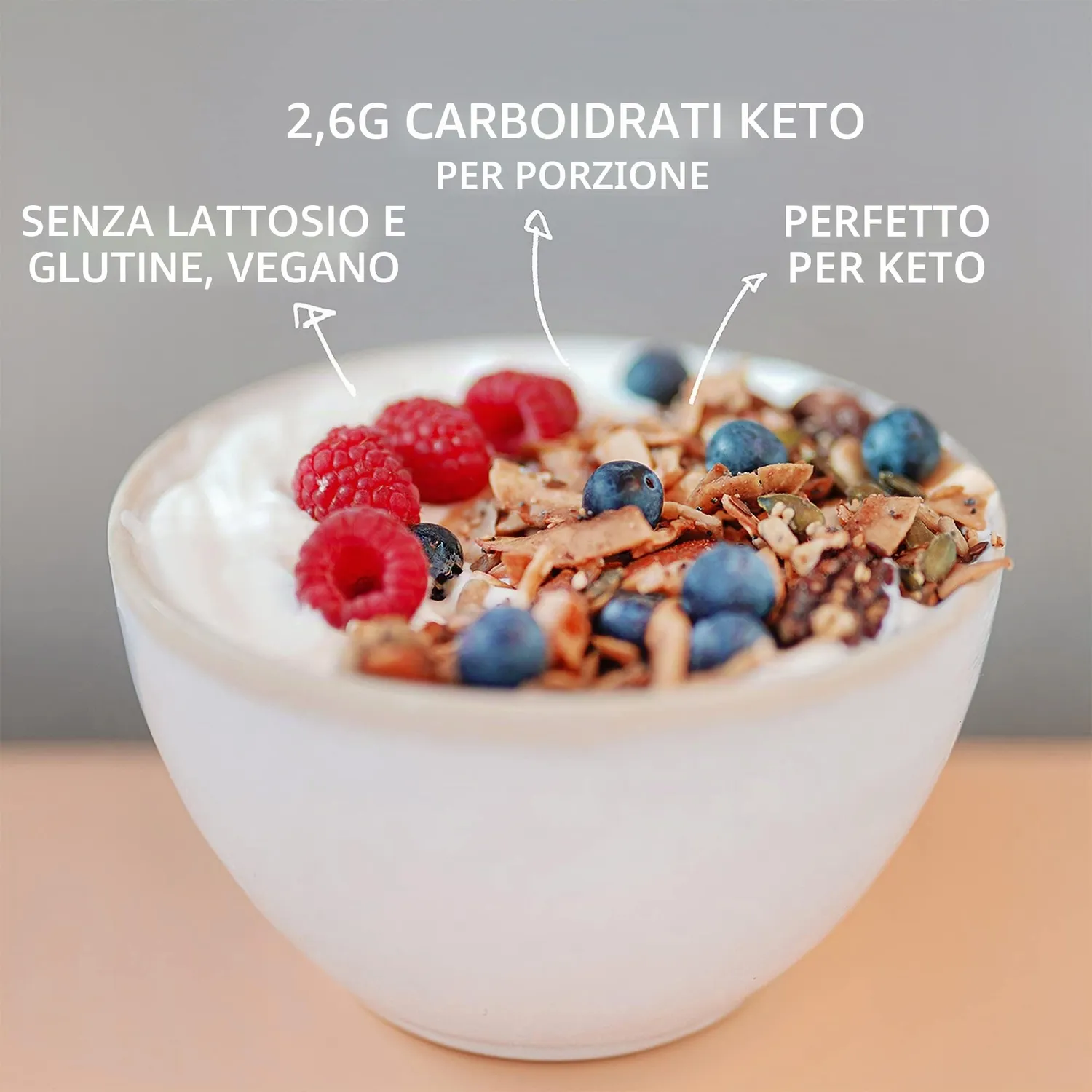 Go-Keto BIO Keto Granola Lemon Poppyseed 290g Low Carb