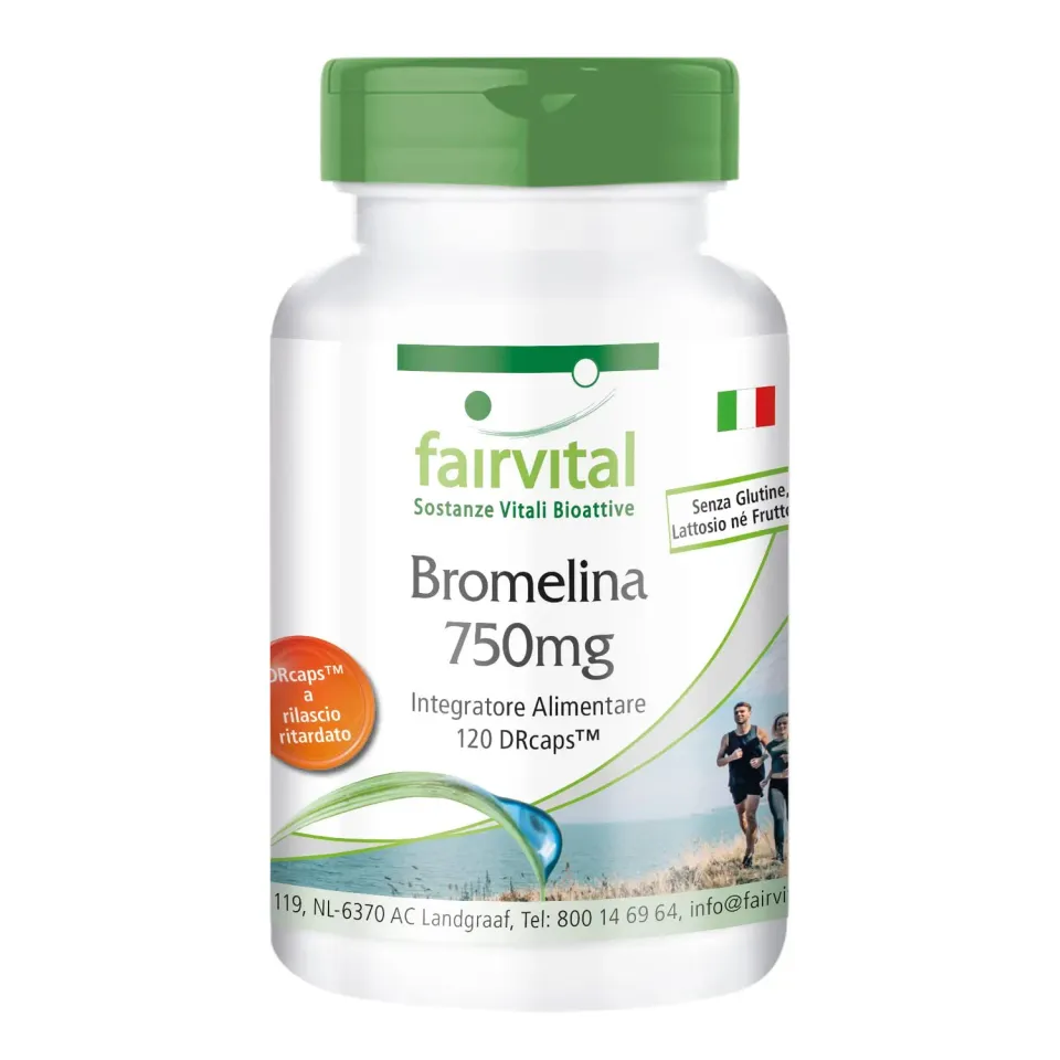 Fairvital Bromelina 750 mg capsule 120 pezzi alto dosaggio