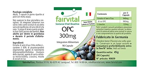 fairvital OPC estratto semi d'uva capsule 90 capsule