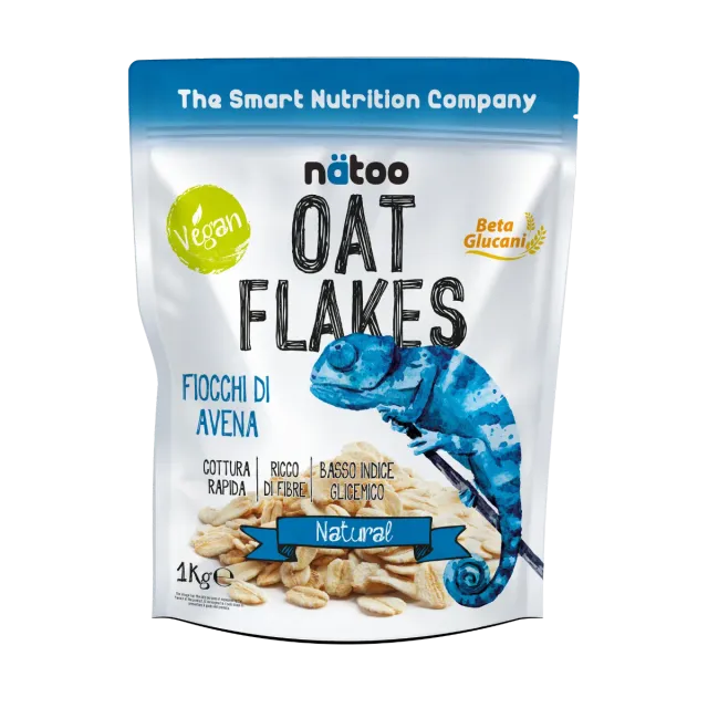 Natoo Oat Flakes fiocchi avena 1 kg gusto neutro porridge
