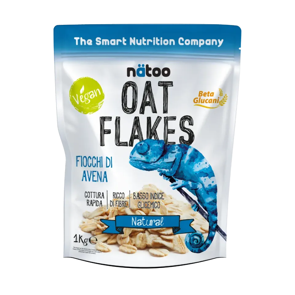 Natoo Oat Flakes fiocchi avena 1 kg gusto neutro porridge