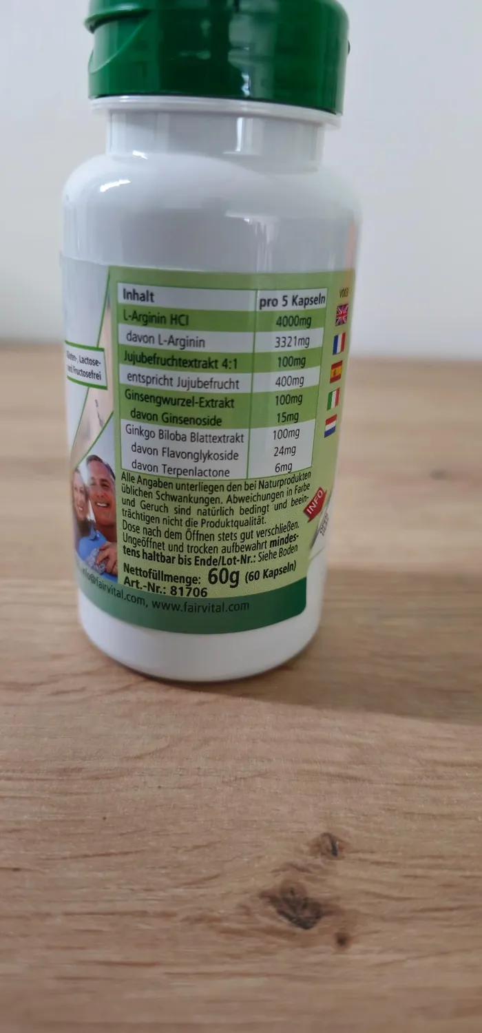fairvital Hypervir capsule con arginina 60 capsule