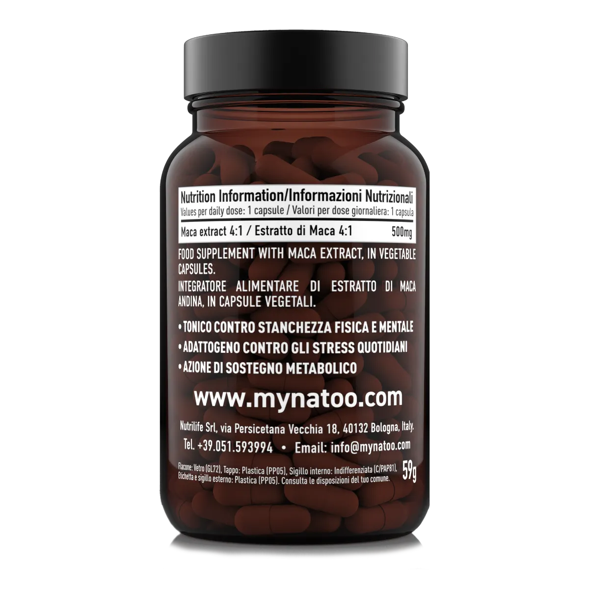 NATOO Essentials Maca integratore 90 capsule energia