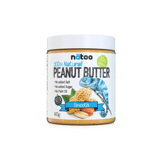 NATOO Burro d'Arachidi Smooth crema 400g 30% proteine