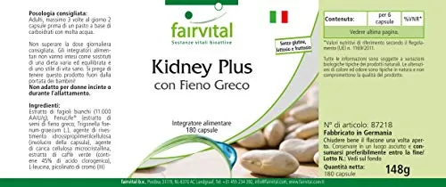Fairvital Kidney Plus Fieno Greco capsule 180 cromo caffe verde