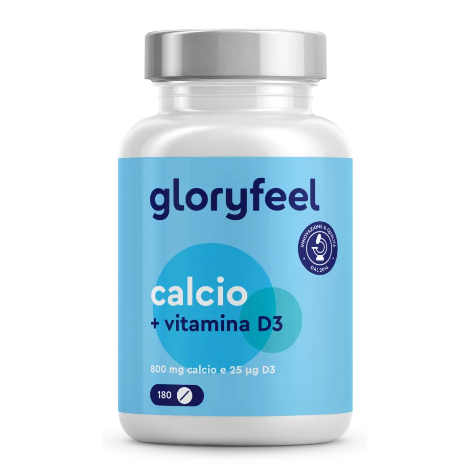 Gloryfeel Calcio + D3 compresse 180 pezzi 3 mesi