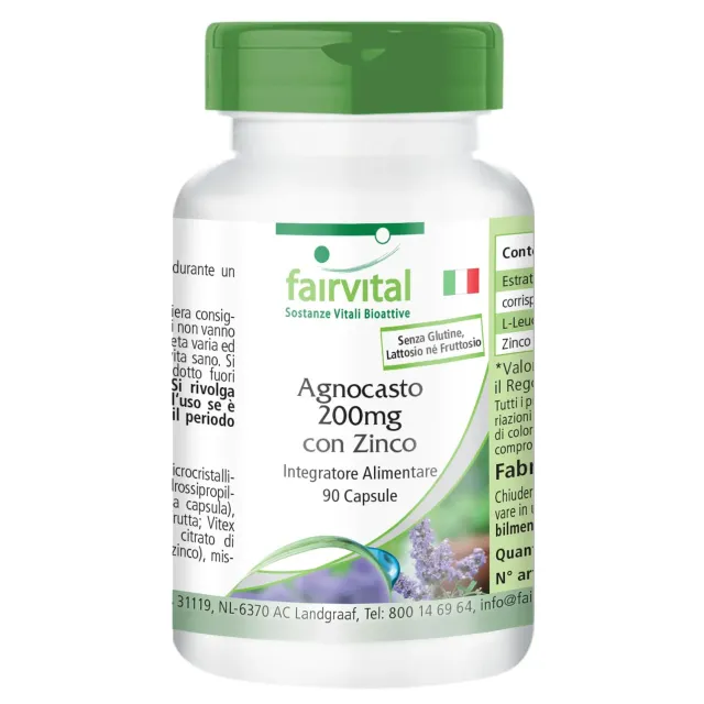 Fairvital Agnocasto 200 mg Zinco capsule 90 pezzi donna