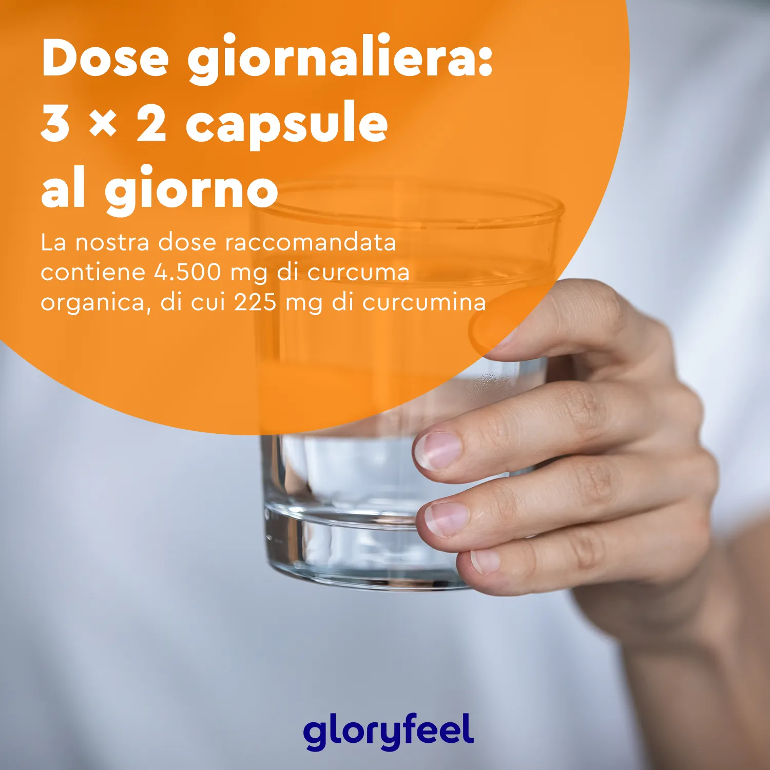 gloryfeel Bio Curcuma capsule 240 pezzi con pepe