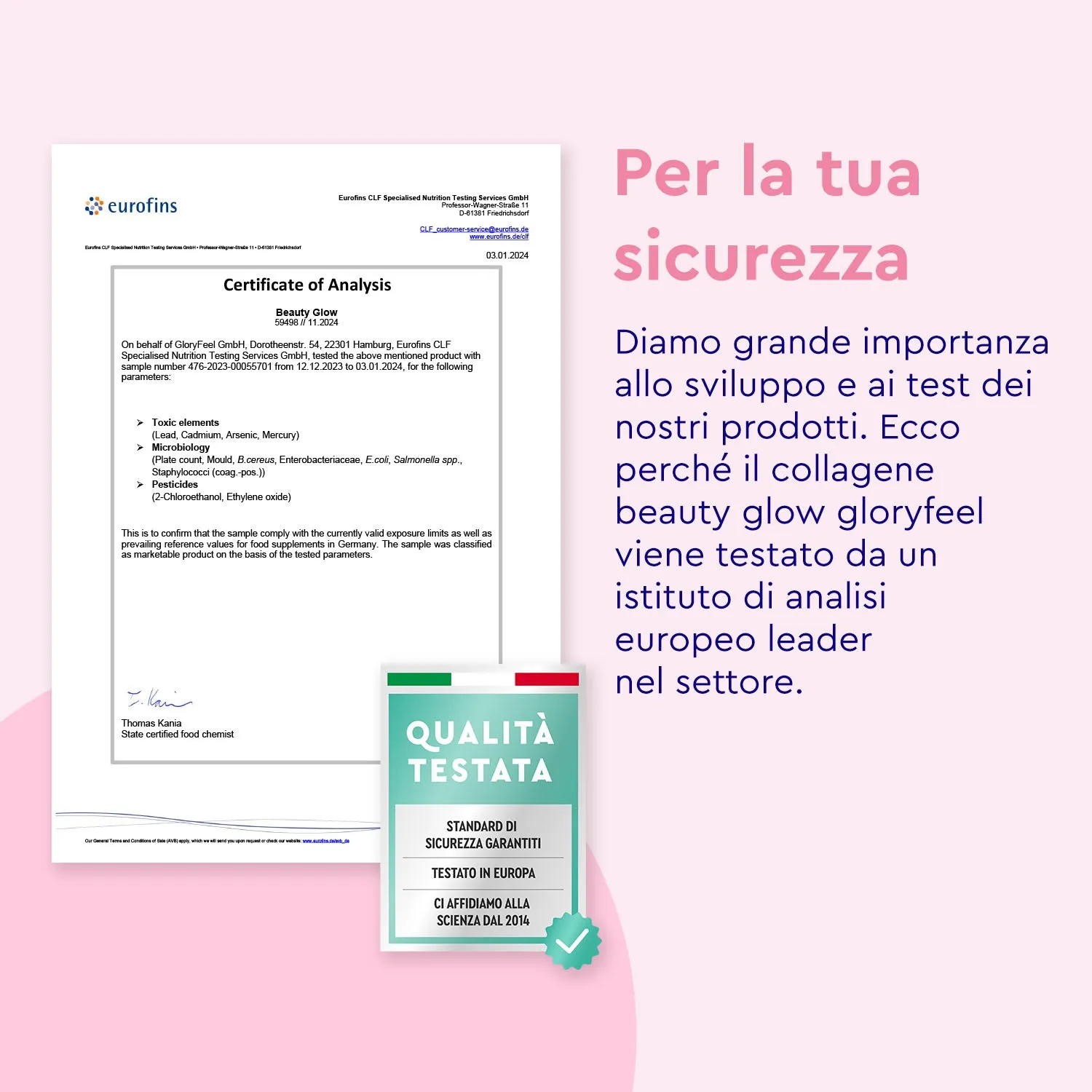 gloryfeel Beauty Glow Collagene Fiale Acido Ialuronico