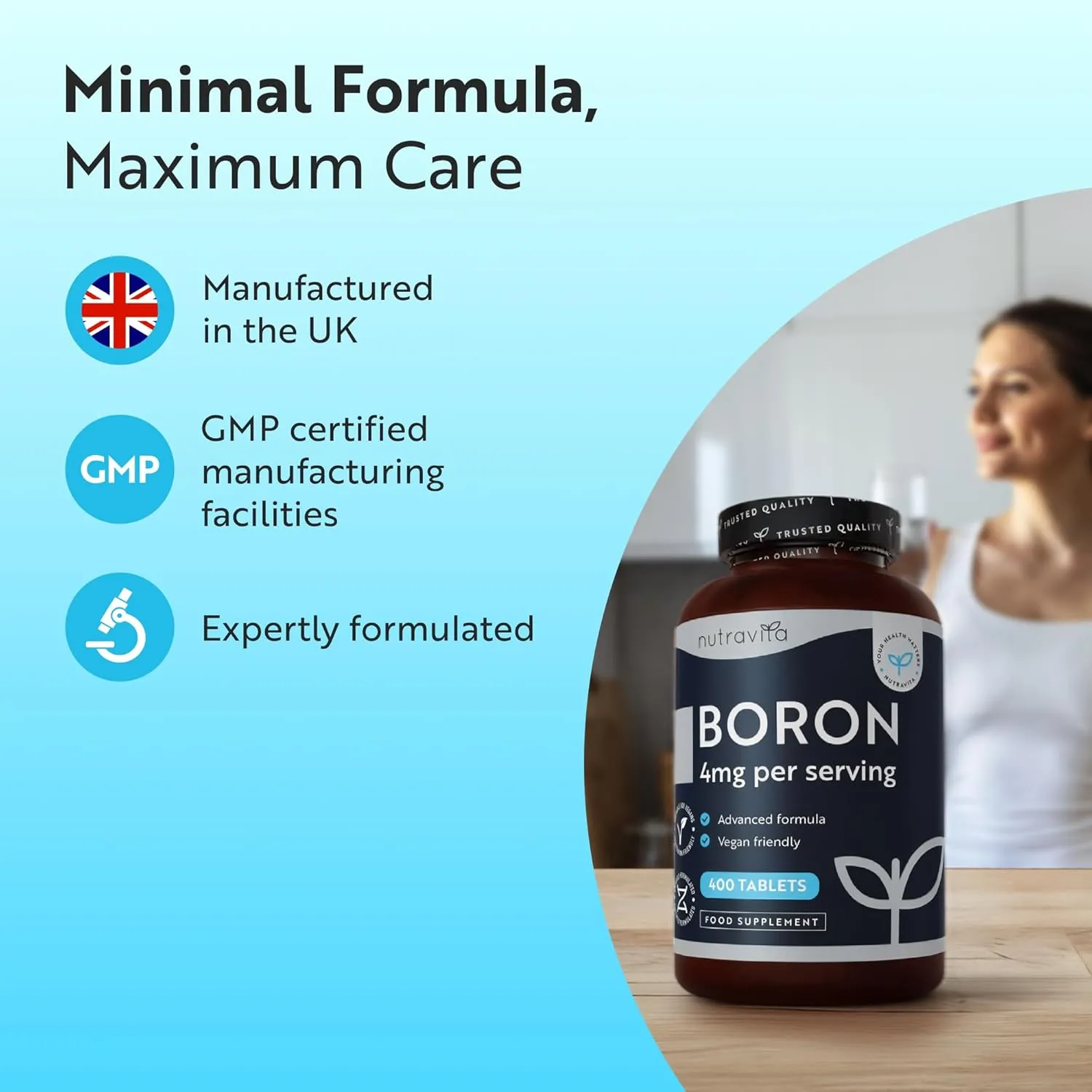 Nutravita Boro 4mg compresse 400 minerale vegano