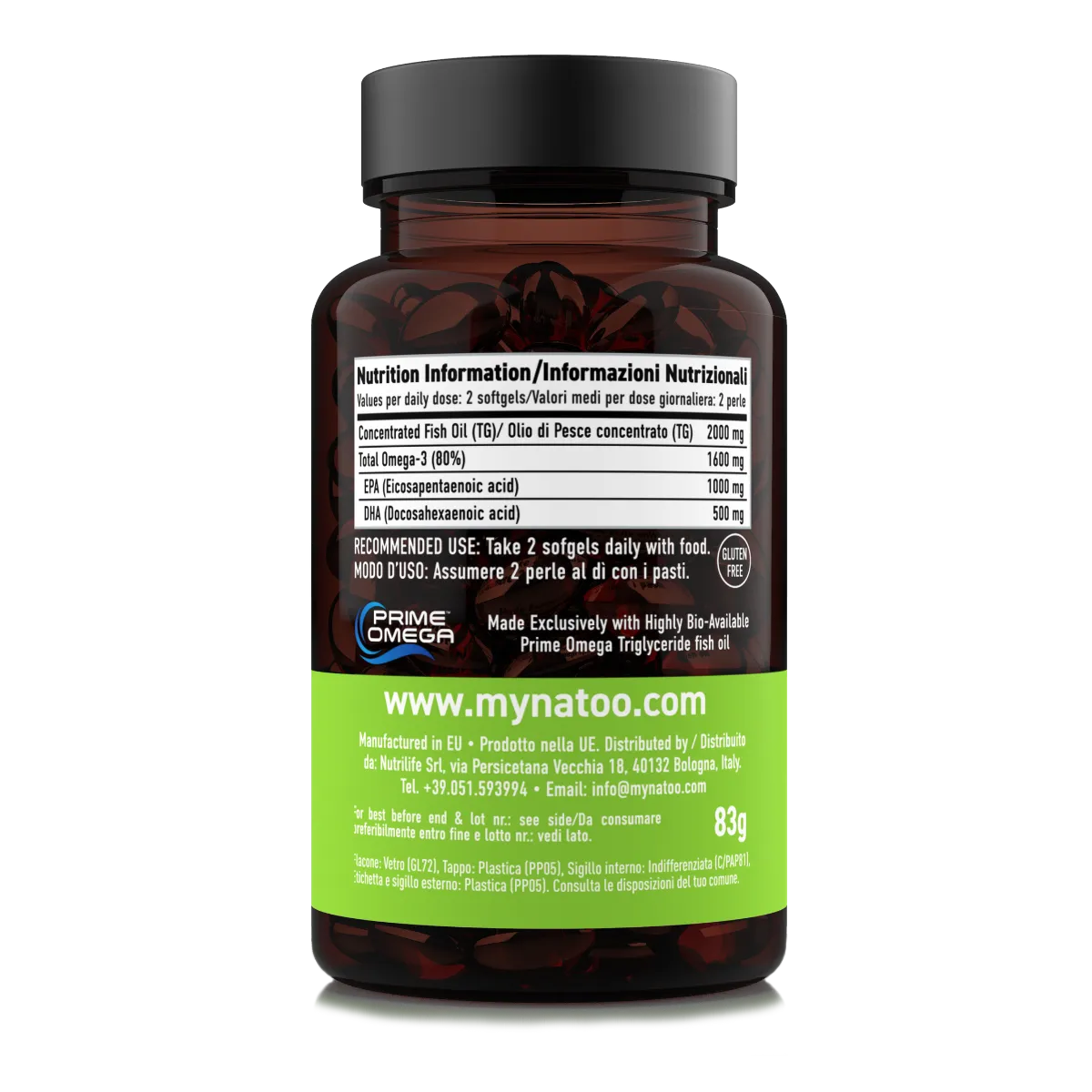 Natoo Essentials Premium Omega-3 perle 60 perle EPA DHA