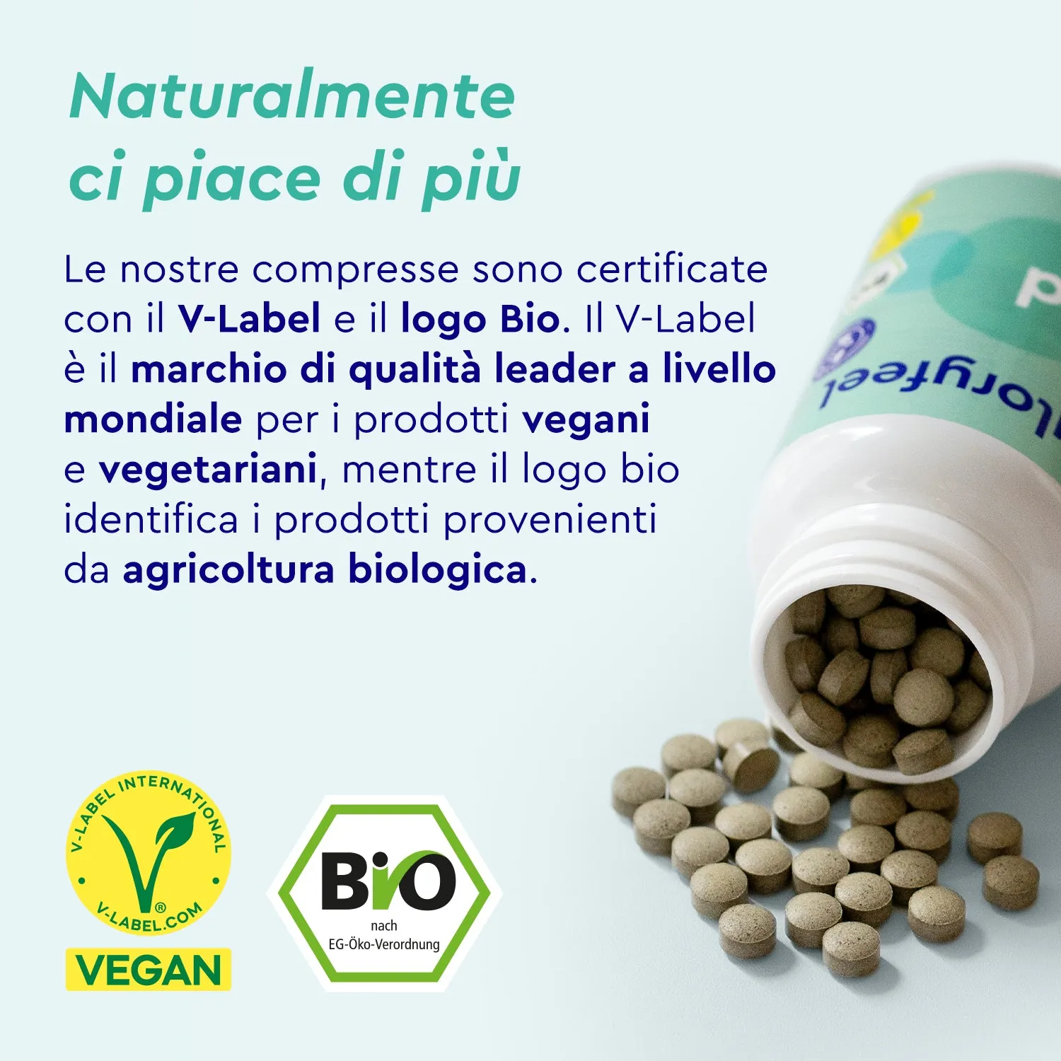 gloryfeel Iodio Bio Compresse da Alga Kelp vegane