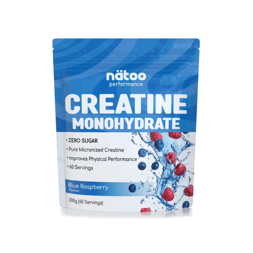 Natoo Performance Creatina Monoidrato polvere 300g blue raspberry