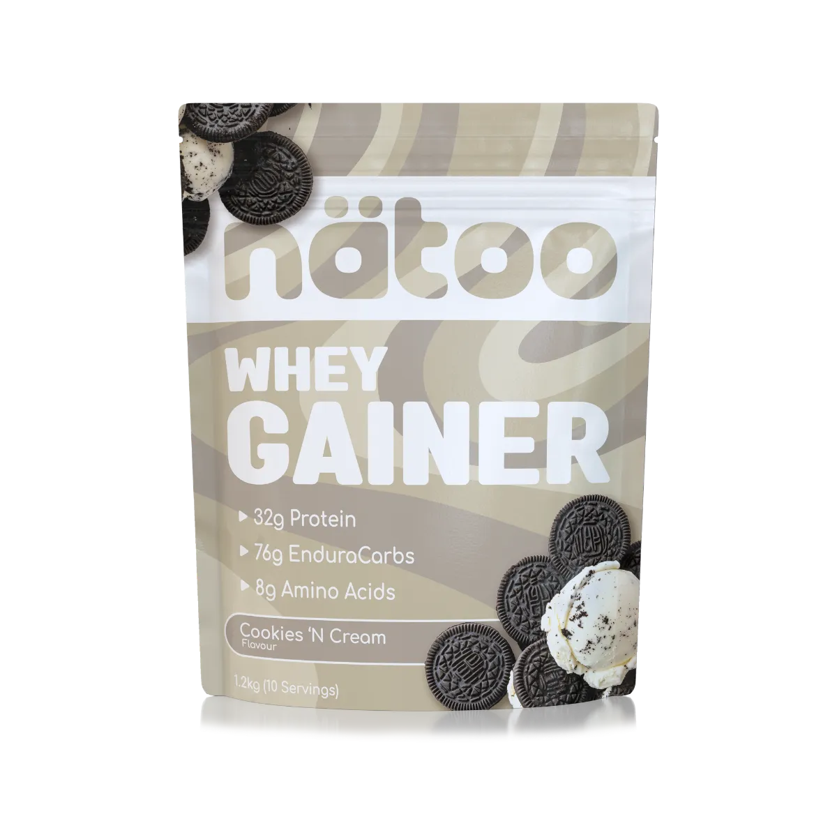 Natoo Performance Whey Gainer mass gainer Double Chocolate 1,2 kg