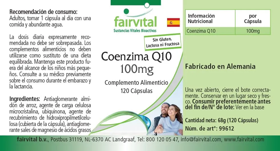 Fairvital Coenzima Q10 100 mg Capsule 120 pz Vegane
